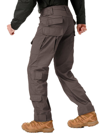 MERJAZ Tactical Pants side pocket view highlights 10-pocket layout for organized gear.