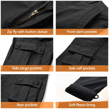 MERJAZ winter hiking pants with bottom drawstring to seal against cold boots