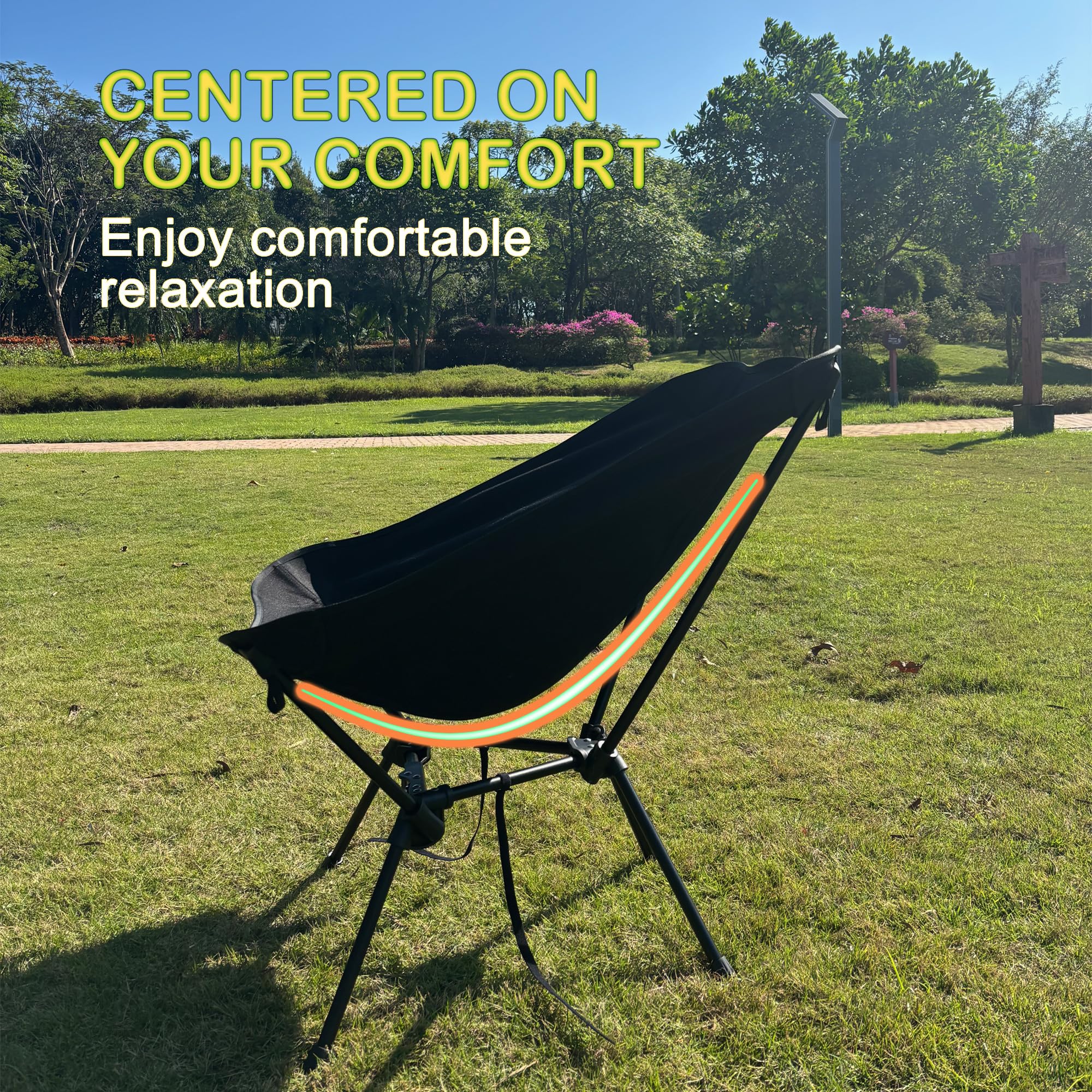 Merjeson portable chair setup process demonstrating fast assembly