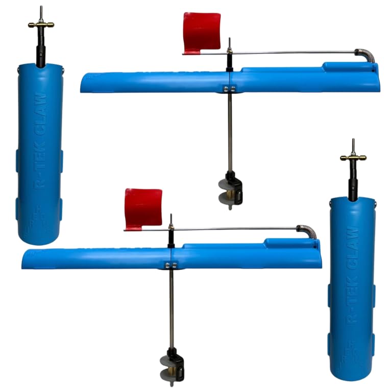 Mermaid Gear Firehouse tip-up folded-ice-setup shows portable, space-saving design