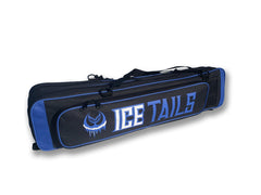 Front pocket storage on Mermaid Gear ice fishing bag
