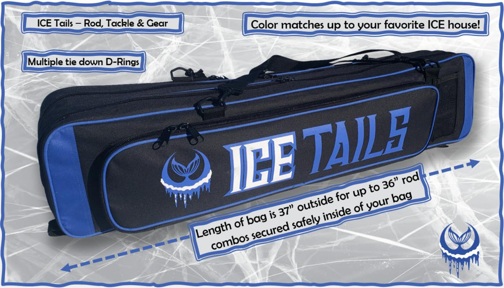 2-inch waterproof floor of Mermaid Gear ice fishing bag