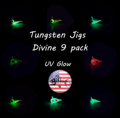 Mermaid Gear tungsten jigs deliver faster sinking and increased sensitivity.
