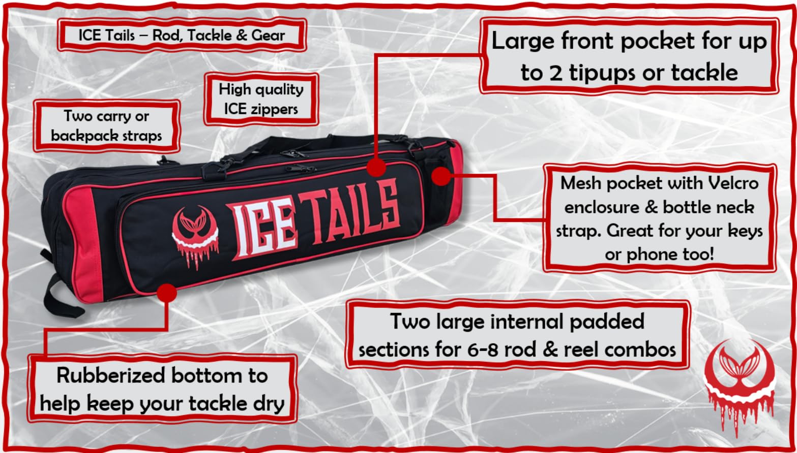 Mermaid Gear waterproof floor detail keeps gear dry on ice
