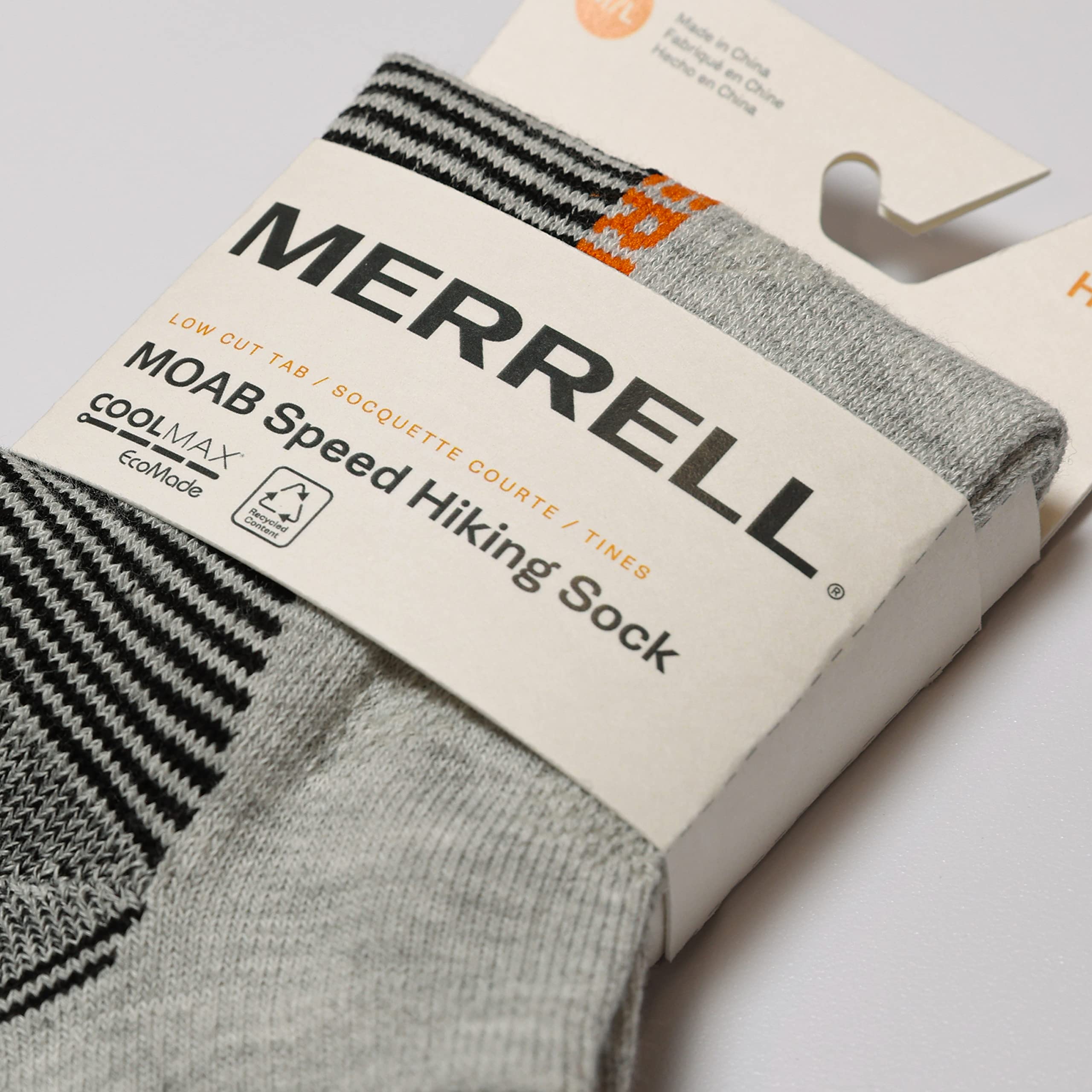 Merrell MOAB Speed sock heel-to-toe blister-prevention technology in action.