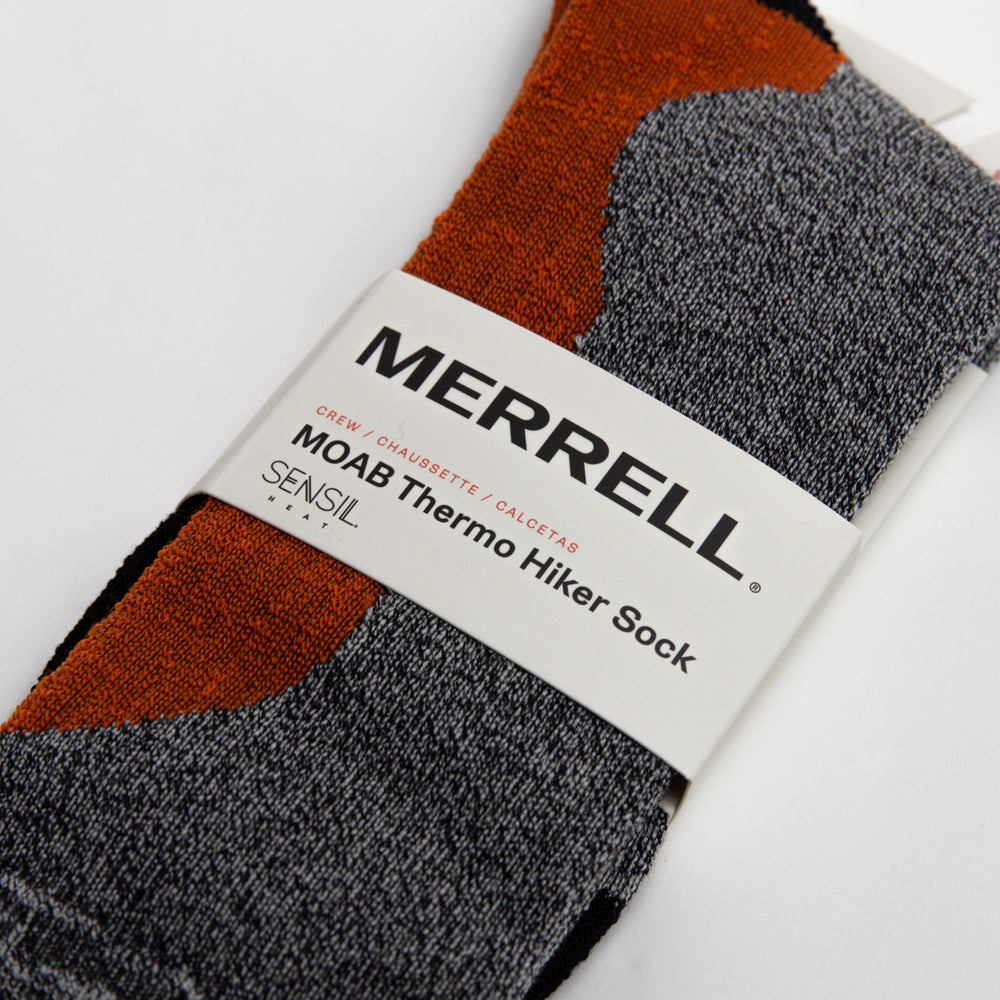 Merrell MOAB Thermo Crew Sock showing friction-reducing yarn to prevent blisters