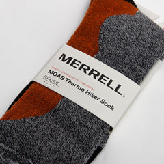 Merrell MOAB Thermo Crew Sock showing friction-reducing yarn to prevent blisters