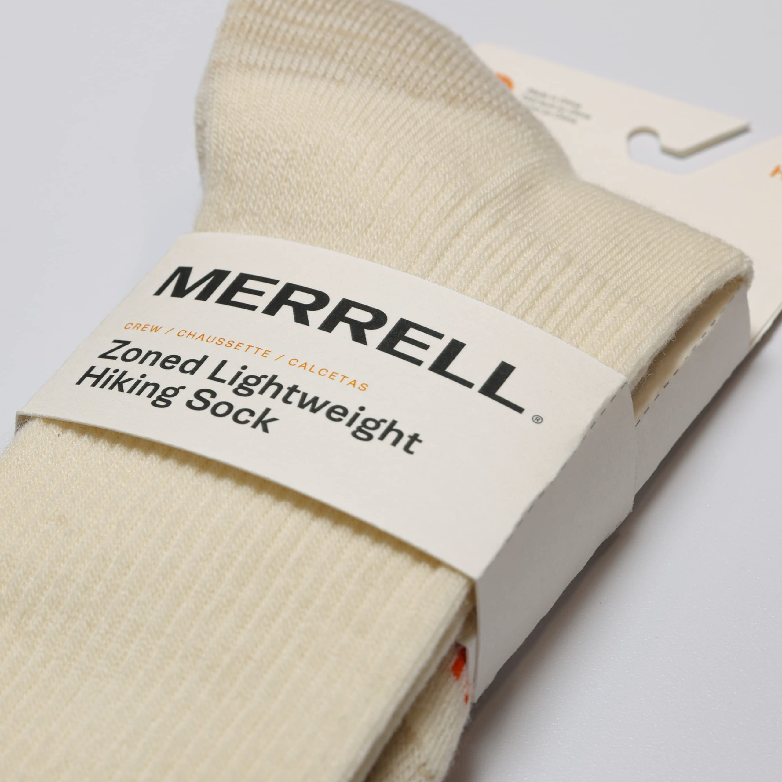 Merrell sock with arch-band support to reduce fatigue on long hikes