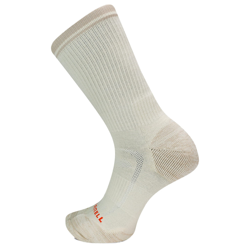 Merrell unisex zoned hiking sock with cushioned footbed for trail comfort