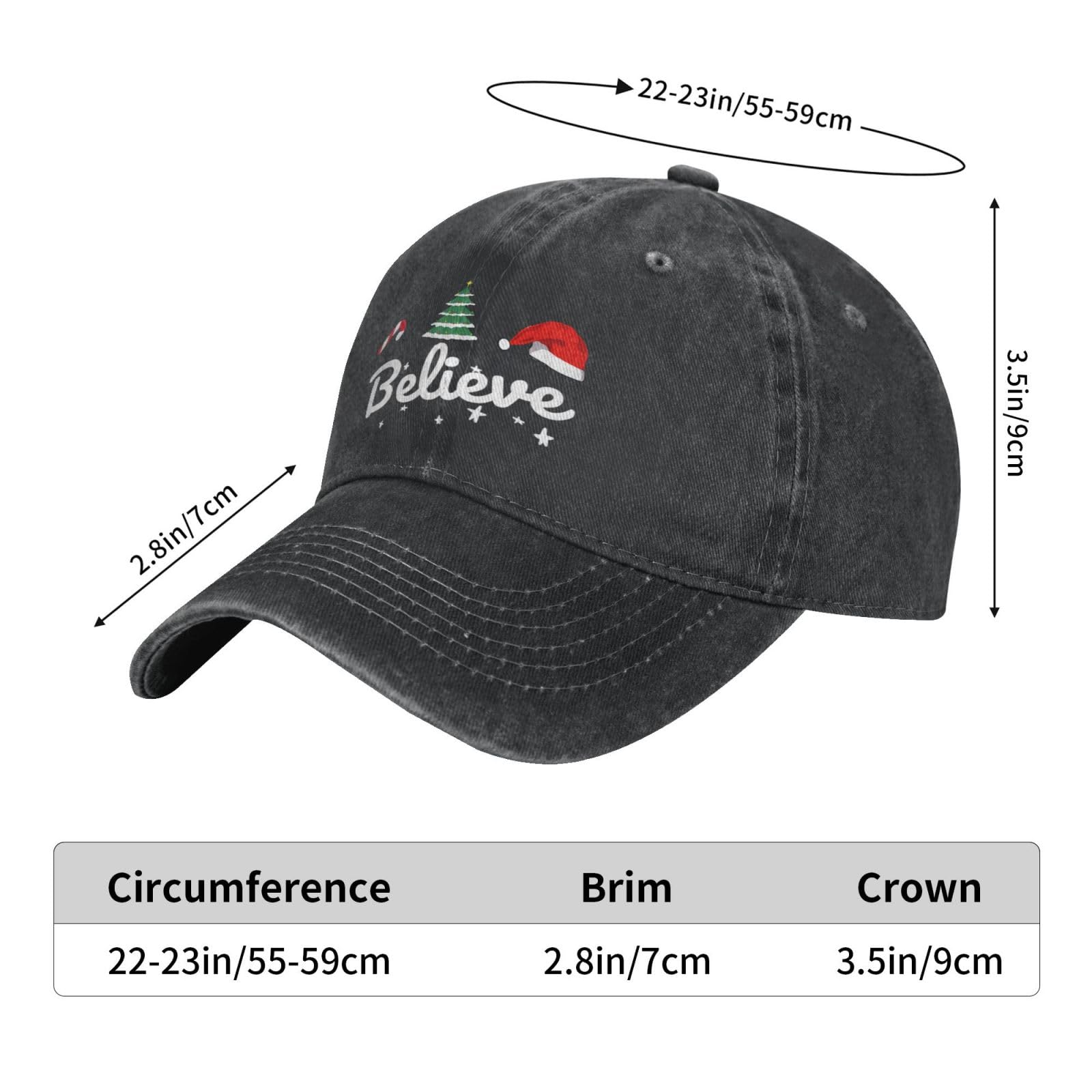 Cap with festive design details and holiday style