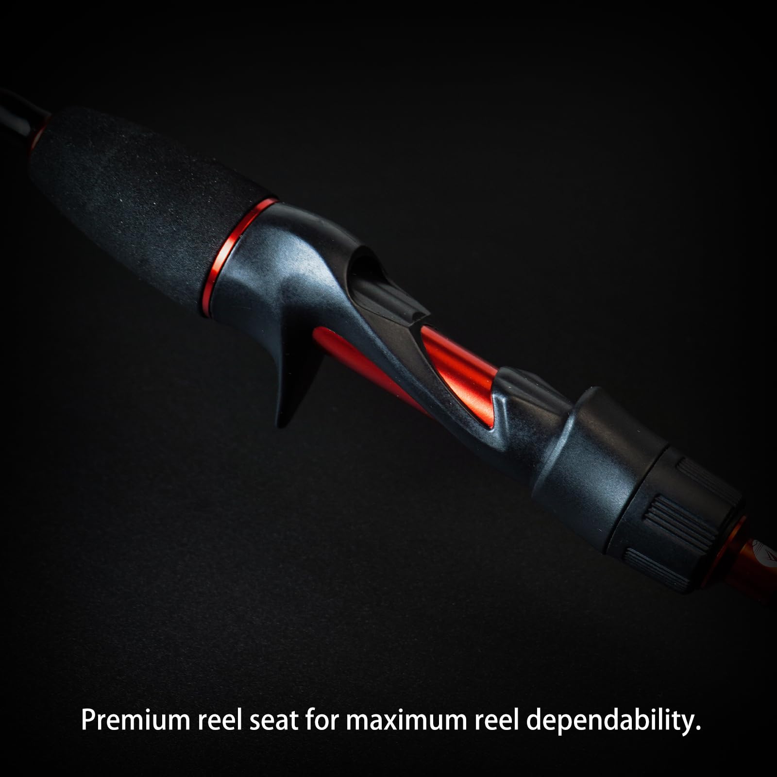 Graphite reel seat on MerryYard Seahawk II