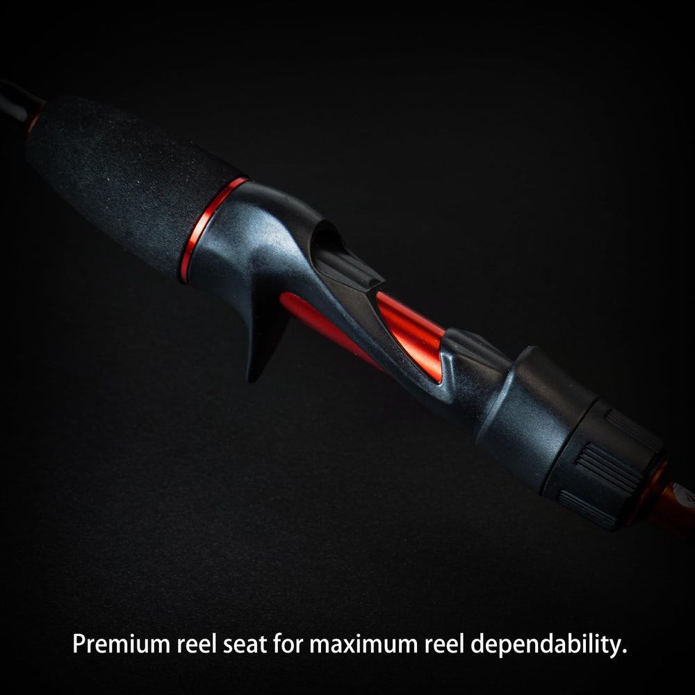 Graphite reel seat on MerryYard Seahawk II