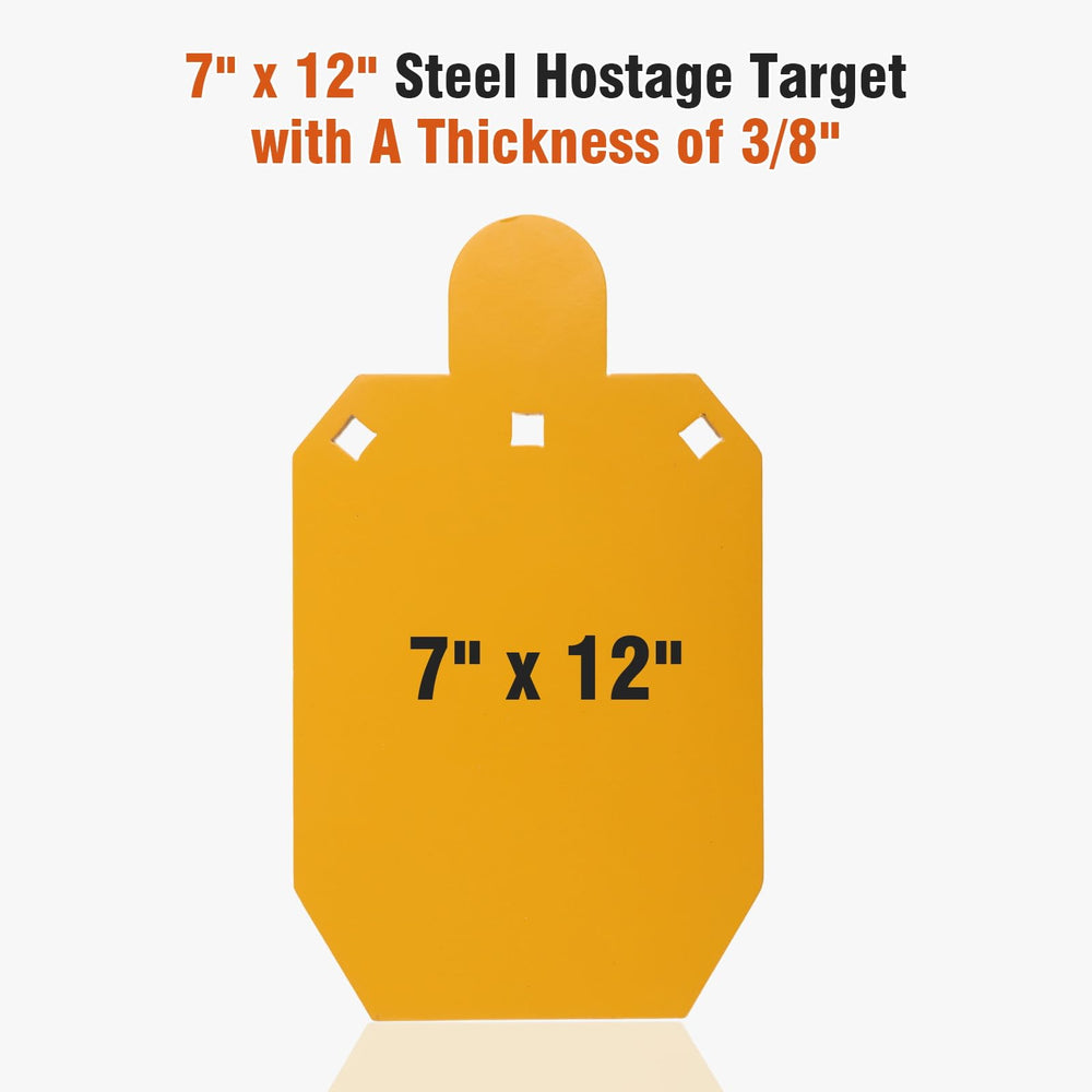 Meruzy powder-coated AR500 target resists weather and repeated rounds