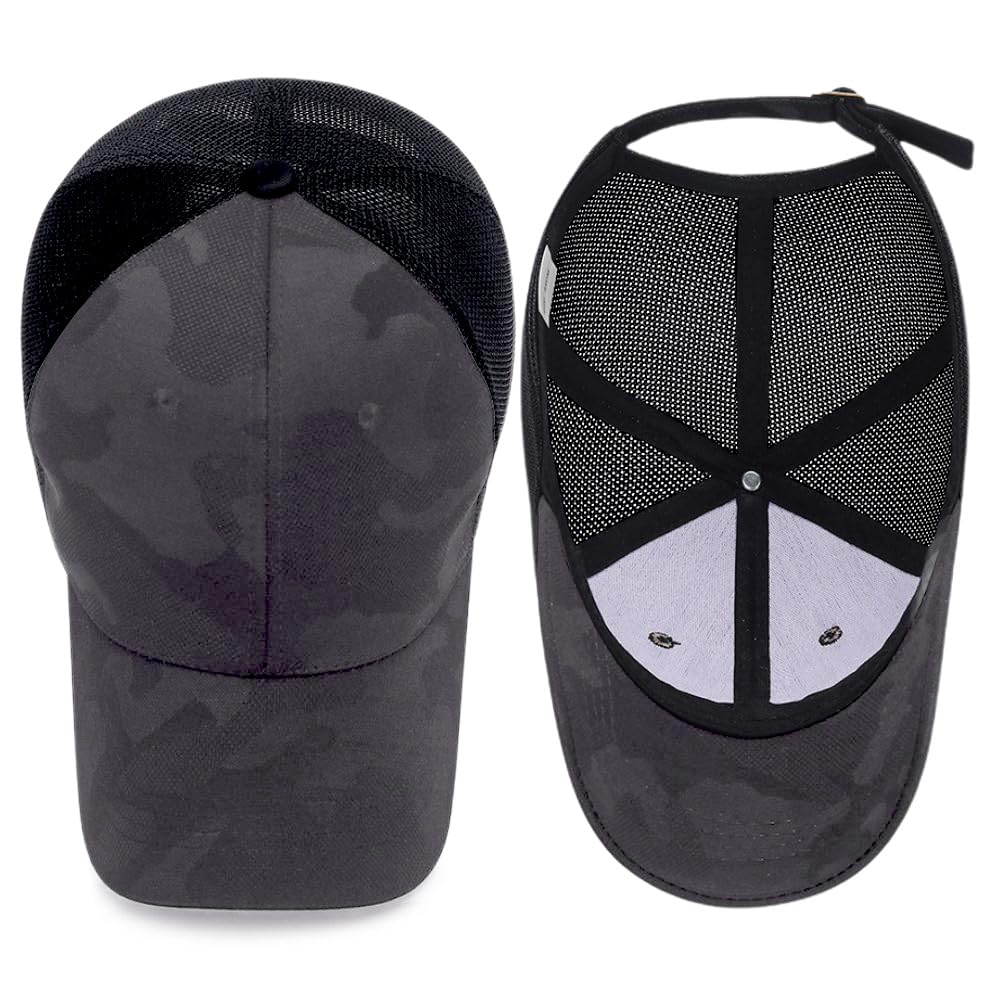 Top view of Mesh Camo Baseball Cap