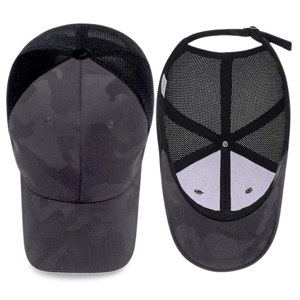 Top view of Mesh Camo Baseball Cap