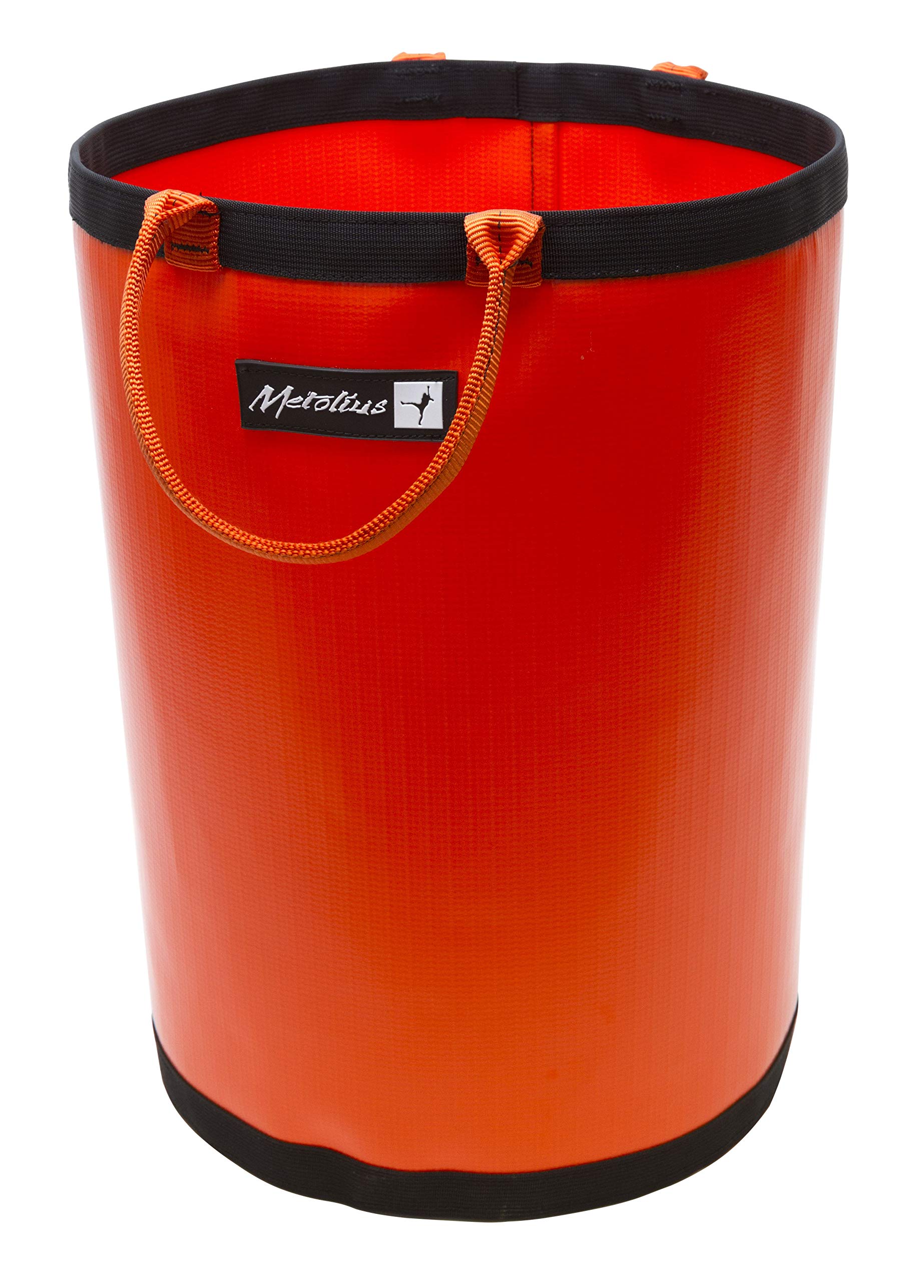 Metolius Big Wall Bucket orange X-Large with reinforced handles for easy transport.