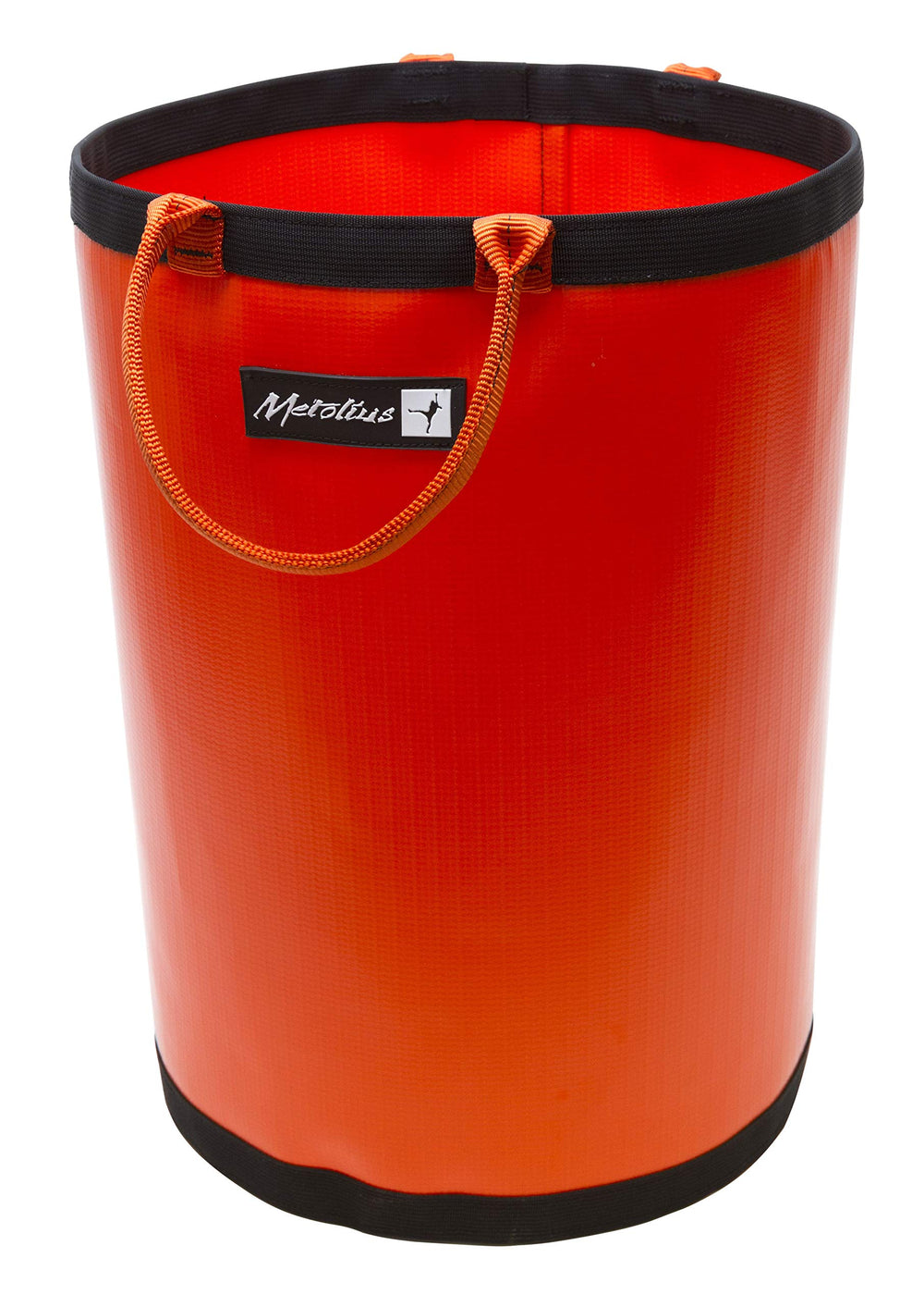 Metolius Big Wall Bucket orange X-Large with reinforced handles for easy transport.