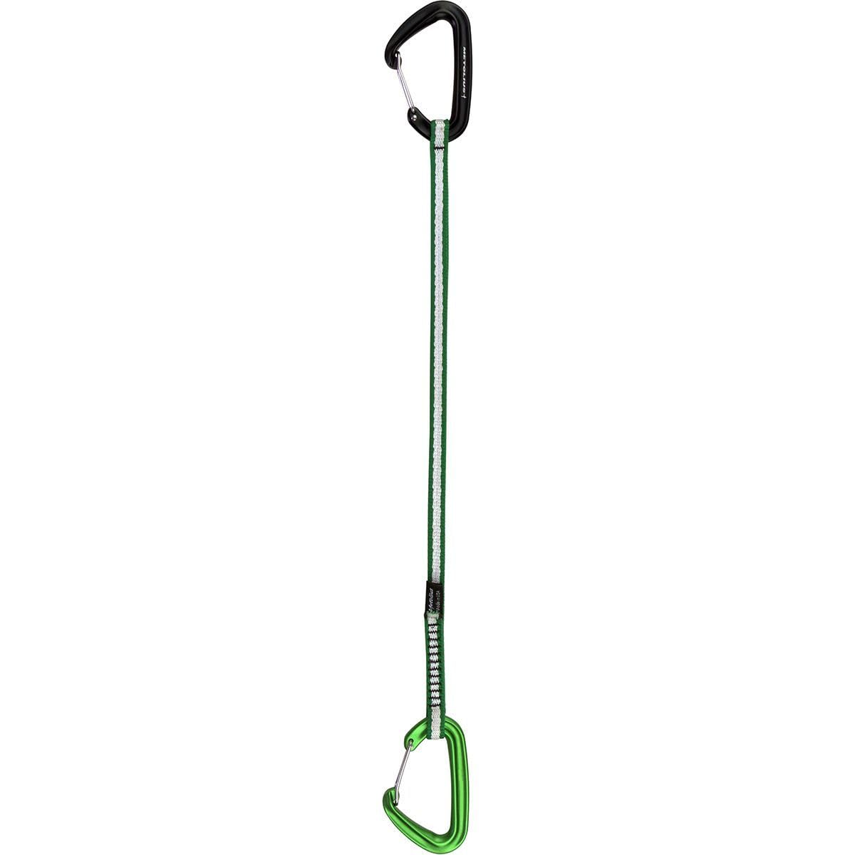 Metolius Bravo II wiregate carabiner pair for quick rope clipping and secure long draws.