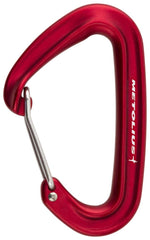 Metolius Bravo wiregate carabiner for easy clipping on sport and trad routes.