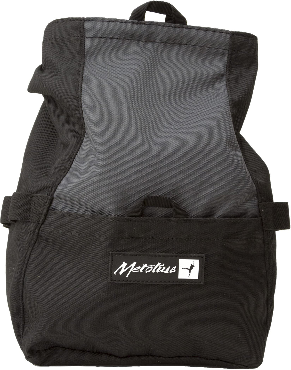 Metolius Chalk N' Roll chalk bag in black-gray for stable chalk access during climbs