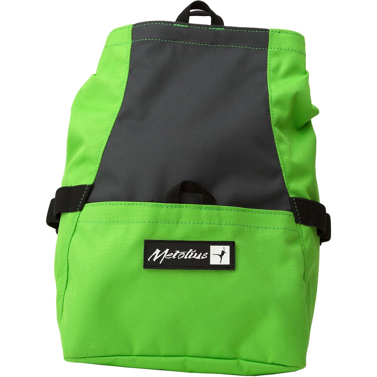 Metolius Chalk n' Roll chalk bag with square base offers stability and spill prevention on climbs.