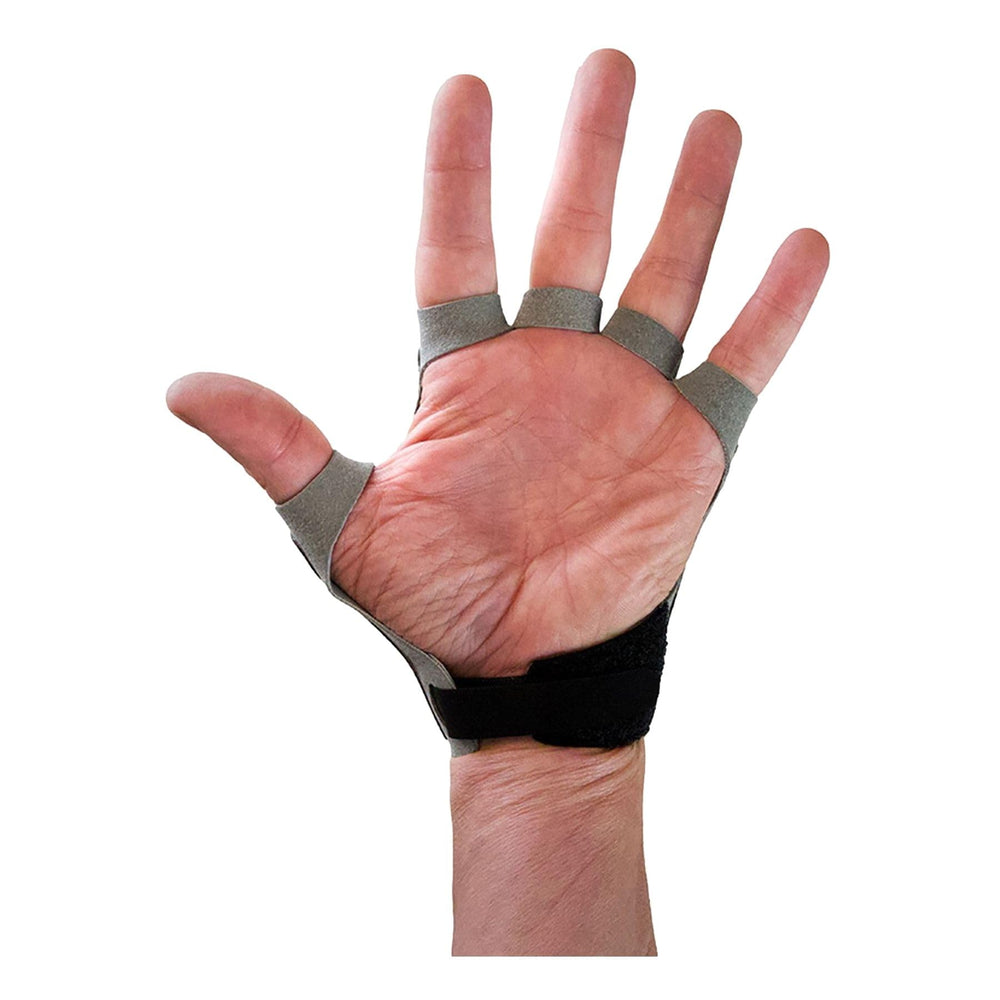 Metolius Crack Glove side view illustrating snug fit for control