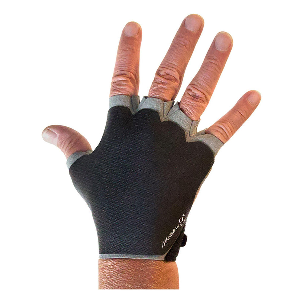 Metolius Crack Glove front view shows hand-hugging fit for precise grip