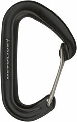 Metolius FS Mini Carabiner 2015 in black with larger gate opening for easy clipping
