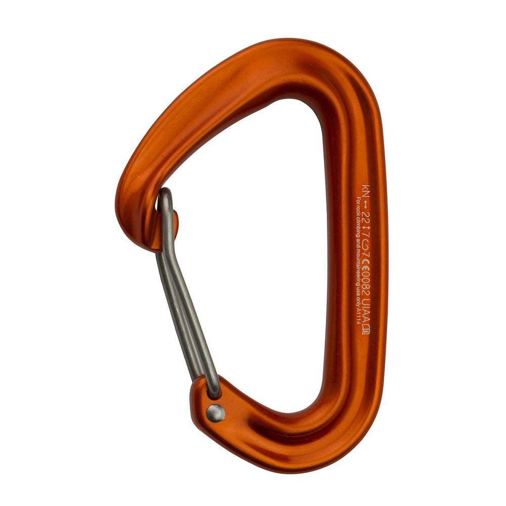 Metolius FS Mini Carabiner 2015 orange with larger gate opening for easier clipping