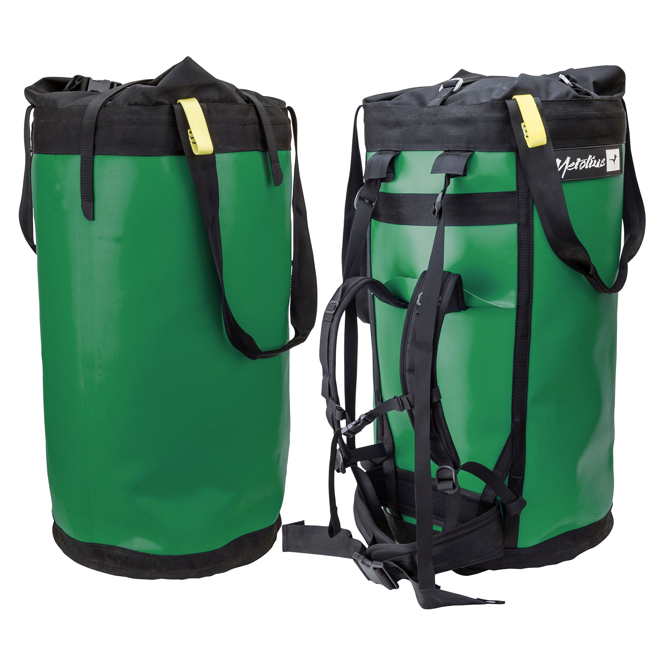 Metolius Half Dome haul bag, front view, designed for balanced carrying on climbs.