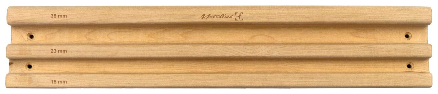 Metolius Prime Rib Training Board with three edges for versatile grip training.