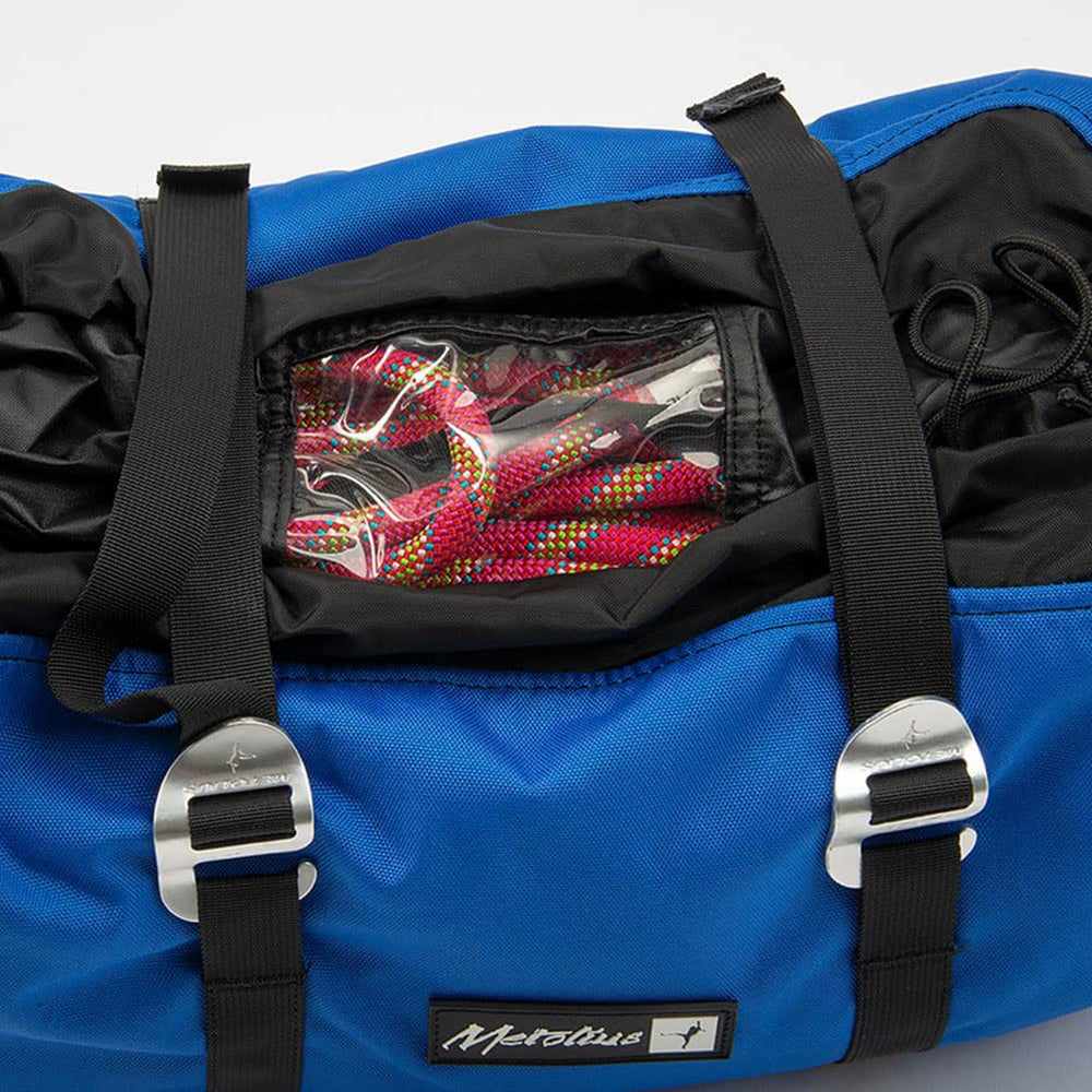 Metolius Rope Duffel see-through window helps identify cords quickly.