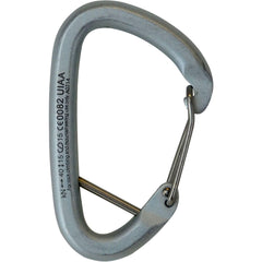 Metolius Steel Gym Carabiner in silver for durable gym use and reliable gear handling.