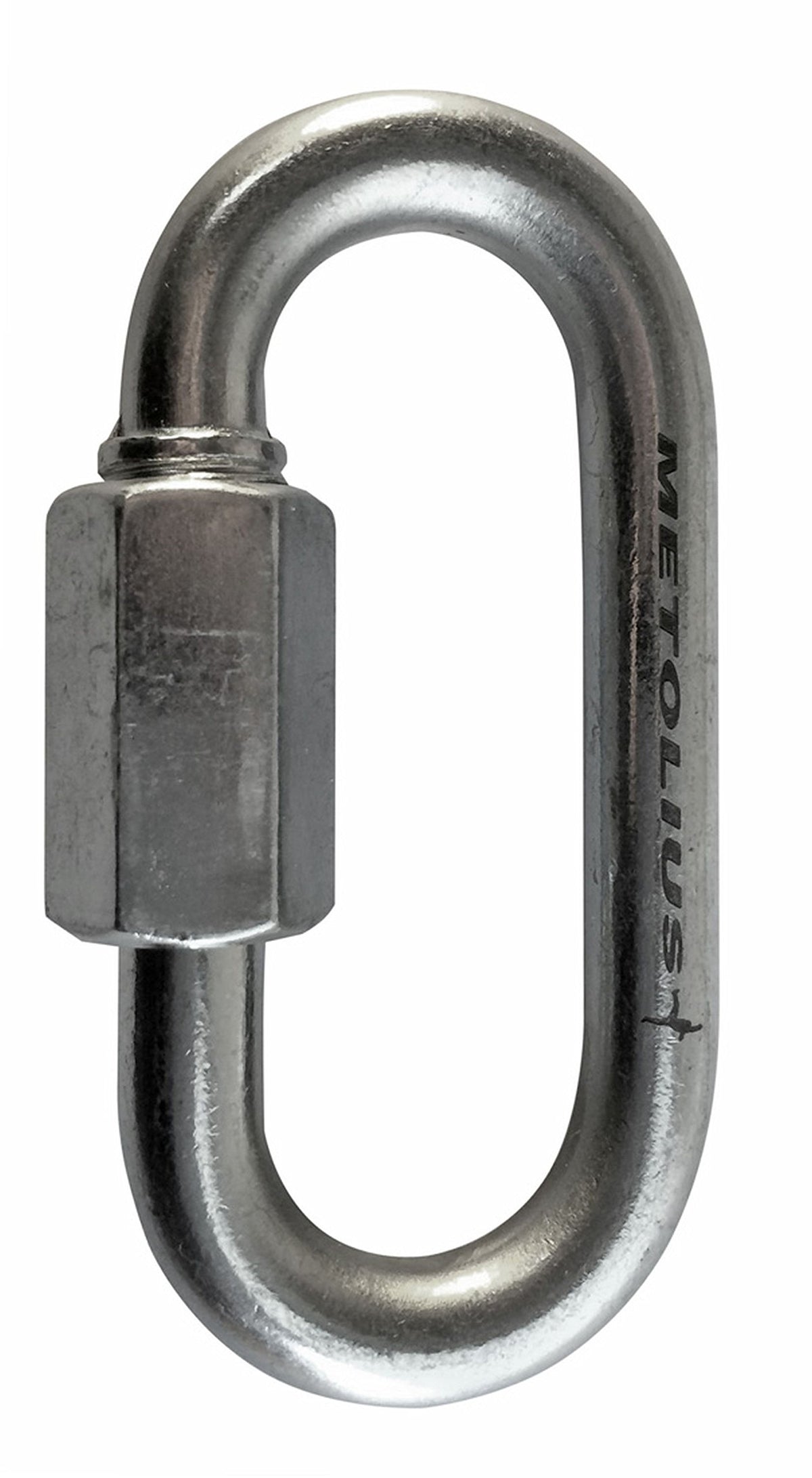 Metolius Steel Quick Link 10mm in silver ideal for leaver biners and fixed draws
