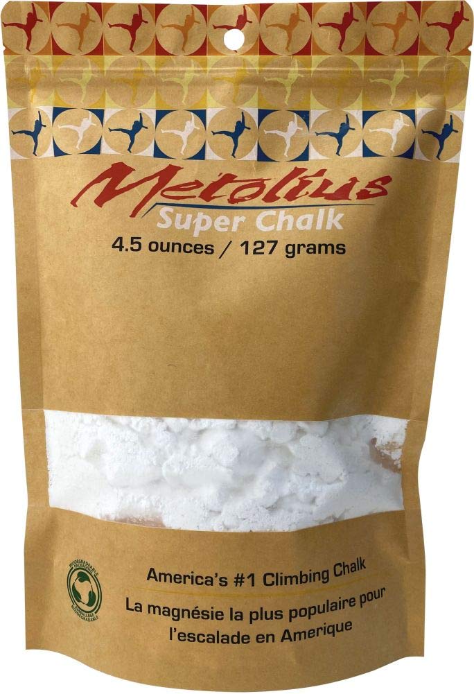 Metolius Super Chalk 9oz bottle improves grip and fast drying during climbs