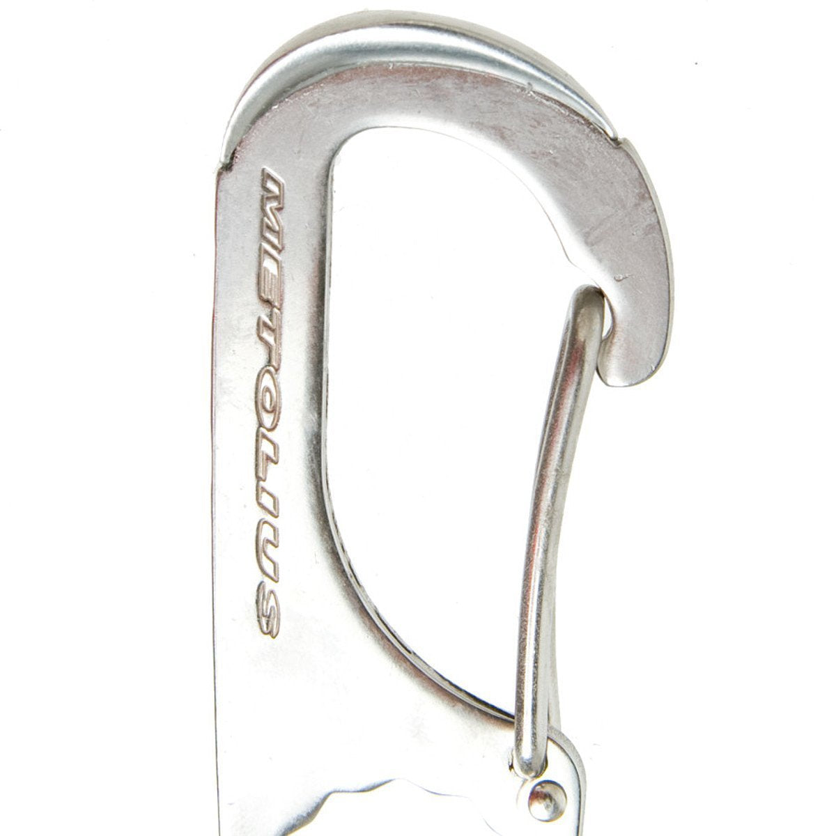 Metolius Torque Nut Tool features palm protector and built-in wrench for tightening bolts.