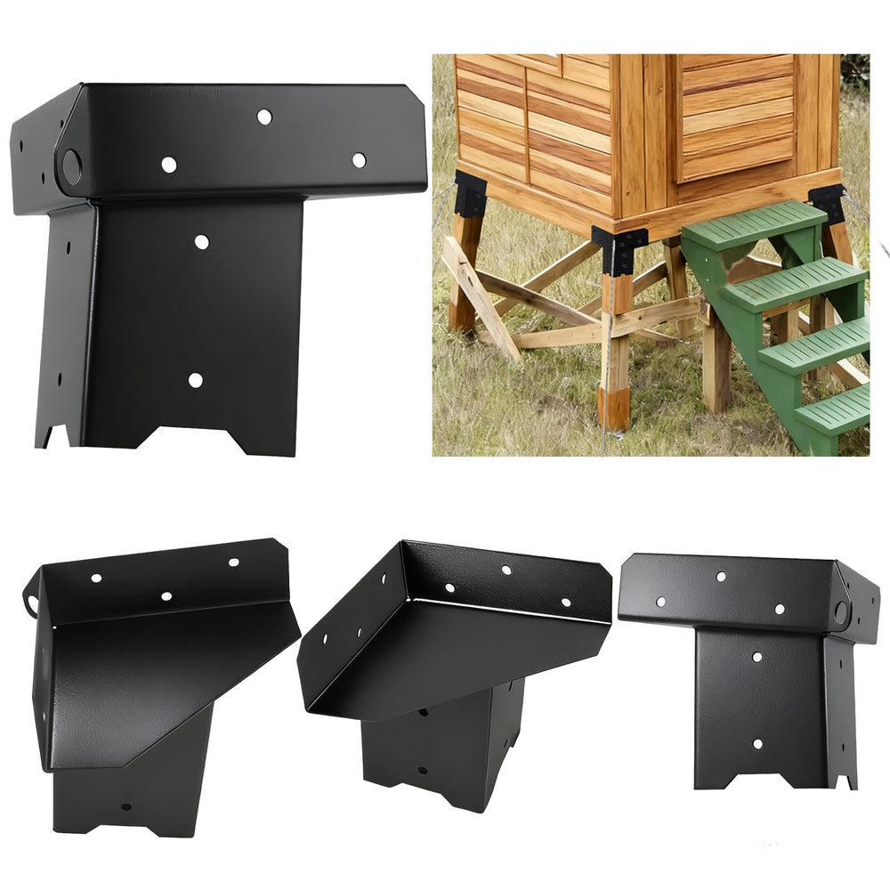 MEWSDEN deer-stand-brackets-4x4-unboxing highlights rugged steel for durable outdoor setup.
