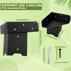 MEWSDEN deer-stand-brackets-angled-design demonstrates stable vertical load support.
