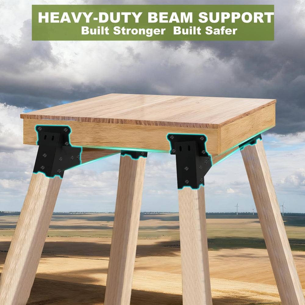 MEWSDEN deer stand brackets beam support emphasizes stability on elevated platforms