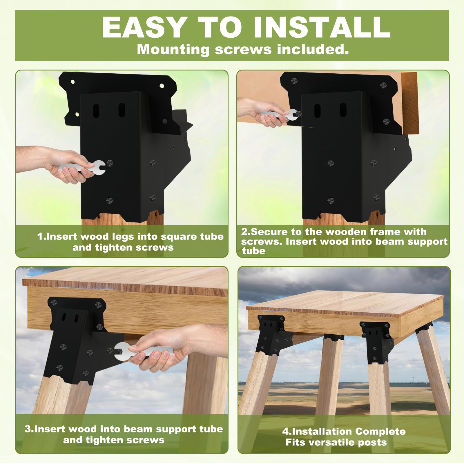 MEWSDEN deer stand brackets durability supports tree houses, blinds, and shooting shacks