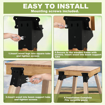 MEWSDEN deer stand brackets durability supports tree houses, blinds, and shooting shacks