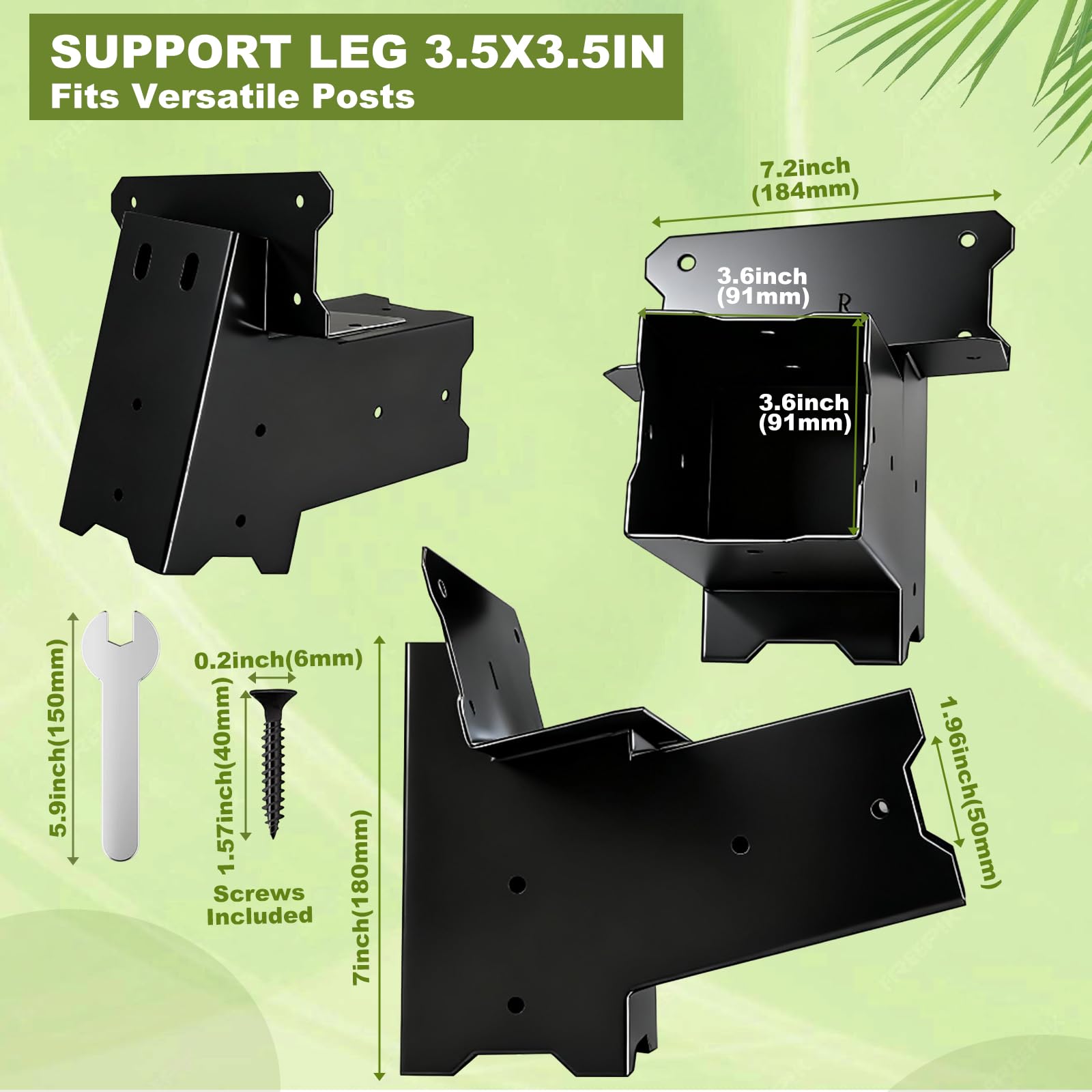 MEWSDEN deer stand brackets side view shows beam reinforcement to reduce sway