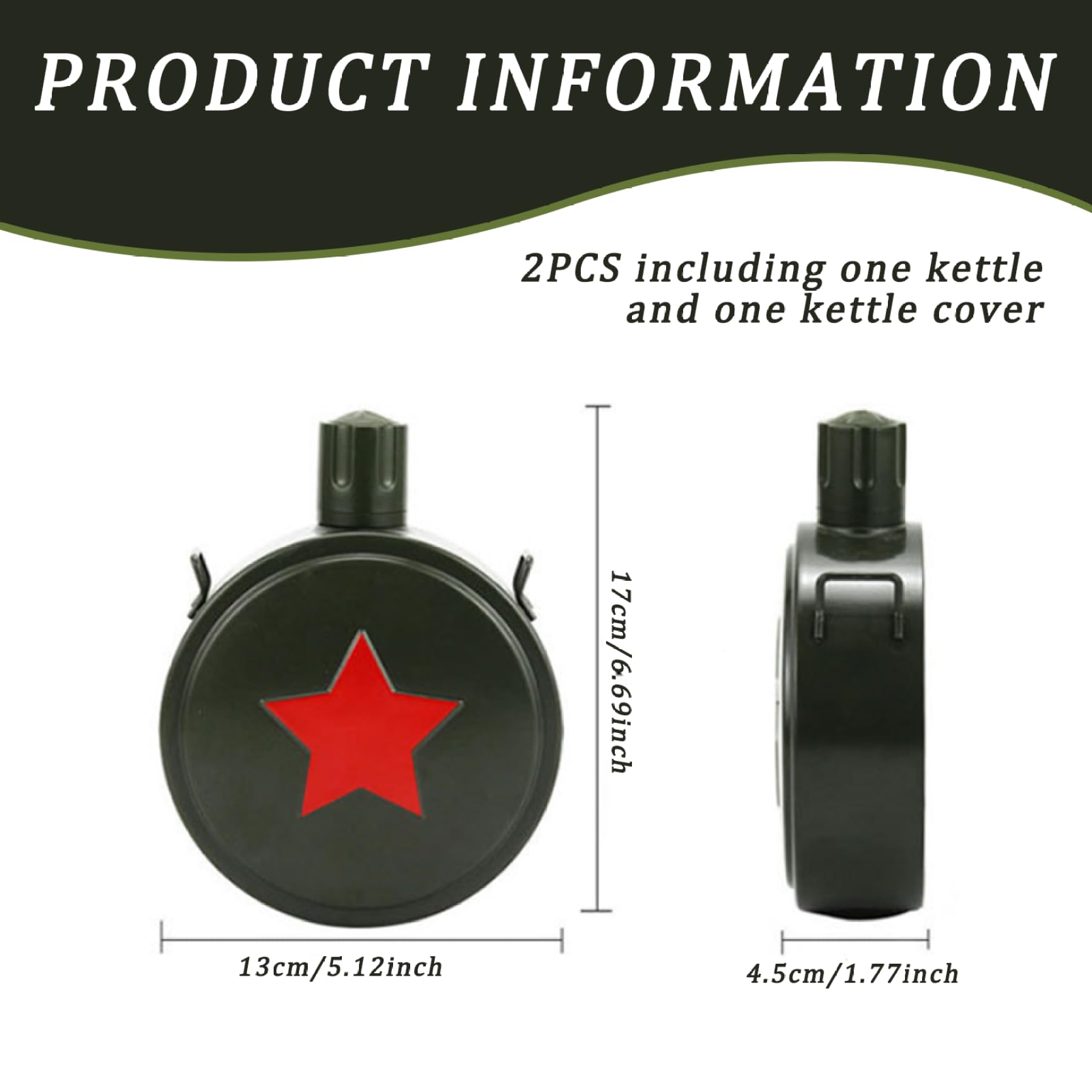 Meyrwoy Canteen with camouflage cover and strap, ideal companion for hiking adventures.