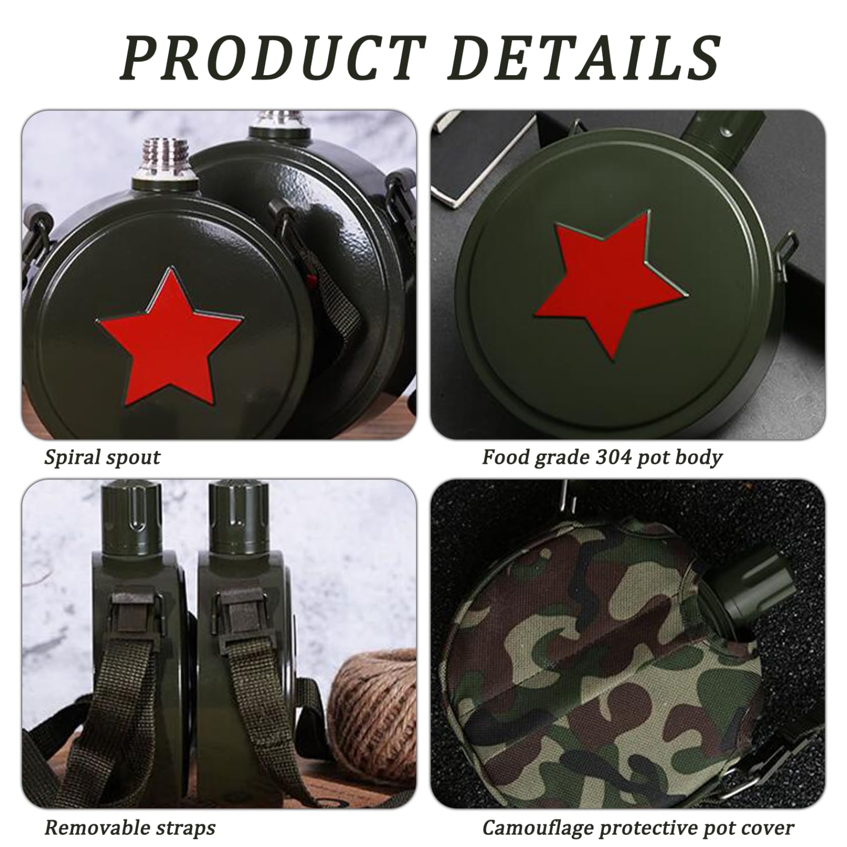 Meyrwoy 550ml capacity compact canteen fits small backpacks and day trips.
