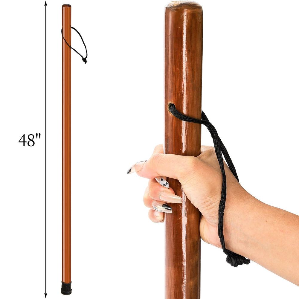 Mezchi hiking pole with wrist strap prevents drops during outdoor trekking