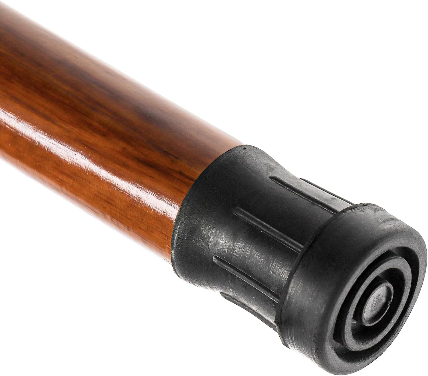 Mezchi trekking pole rubber tip provides stable traction on varied surfaces