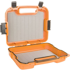 MFC Boat Box Burnt Orange with center leaf insert doubling capacity
