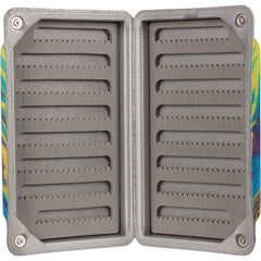 MFC Flyweight Fly Box front view highlights compact design for river and stillwater use