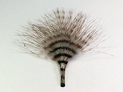 Montana Fly Company MFC Mini Barred Marabou gray-barred brown for trout streamers