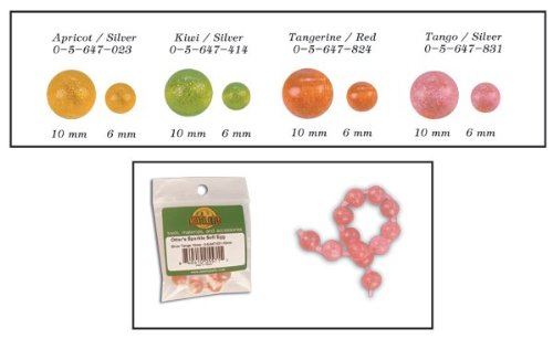 MFC Otter's Sparkle Soft Egg Tangerine-Red 6mm mimics real eggs for trout
